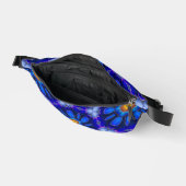 Abstraktes Blumenmuster Bauchtasche (Offen)