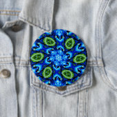 Abstraktes Blumenmuster Button (Beispiel)