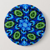 Abstraktes Blumenmuster Button (Vorderseite)