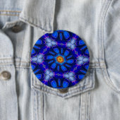 Abstraktes Blumenmuster Button (Beispiel)