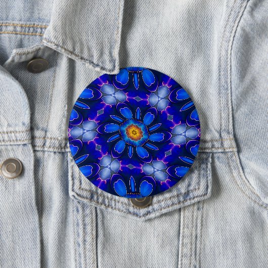 Abstraktes Blumenmuster Button (Beispiel)