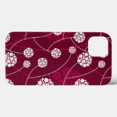 Abstraktes Blumenmuster Case-Mate iPhone Hülle (Rückseite (Horizontal))