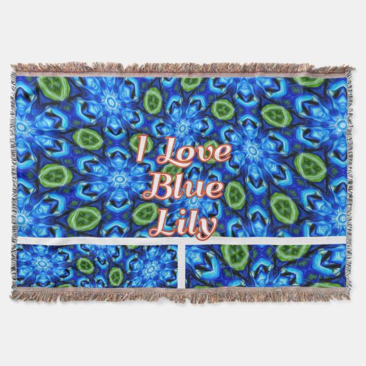 Abstraktes Blumenmuster Decke (Vorderseite)