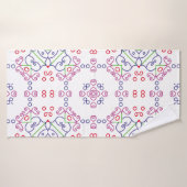 Abstraktes Blumenmuster, Design, Kunst, Zuhause Badehandtuch (Badehandtuch)