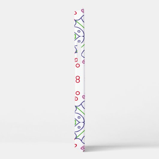 Abstraktes Blumenmuster, designabstrakt, kunst, Zu Case-Mate iPhone Hülle (Rückseite / Rechts)