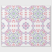 Abstraktes Blumenmuster, designabstrakt, kunst, Zu Geschenkpapier (Flach)