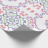 Abstraktes Blumenmuster, designabstrakt, kunst, Zu Geschenkpapier (Ecke)