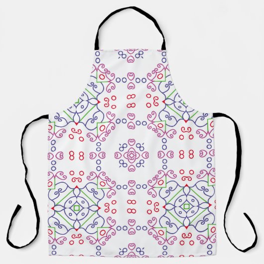 Abstraktes Blumenmuster, designabstrakt, kunst, Zu Schürze (Vorderseite)