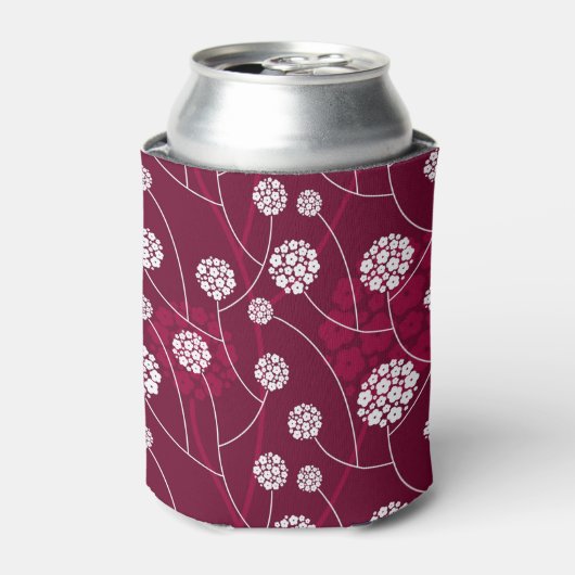 Abstraktes Blumenmuster Dosenkühler (Kanne Vorderseite)