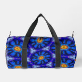 Abstraktes Blumenmuster Duffle Bag (Rückseite)