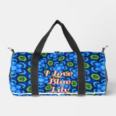 Abstraktes Blumenmuster Duffle Bag (Vorderseite)