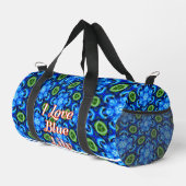 Abstraktes Blumenmuster Duffle Bag (Rechte Ecke)