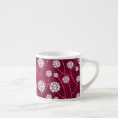 Abstraktes Blumenmuster Espressotasse (Rechts)