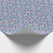 Abstraktes Blumenmuster - Faltpapier Geschenkpapier (Ecke)