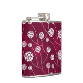 Abstraktes Blumenmuster Flachmann (Rechts)