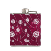 Abstraktes Blumenmuster Flachmann (Rückseite)