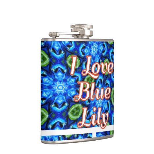 Abstraktes Blumenmuster Flachmann (Rechts)