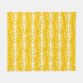 Abstraktes Blumenmuster Fleecedecke (Vorderseite (Horizontal))