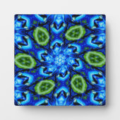 Abstraktes Blumenmuster Fotoplatte (Vorderseite)