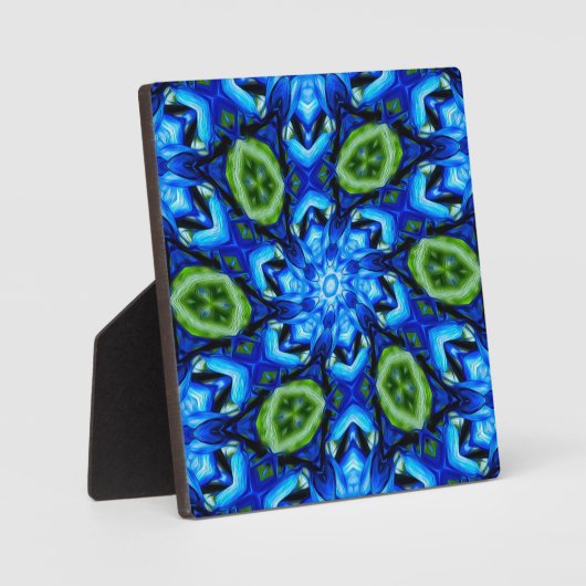 Abstraktes Blumenmuster Fotoplatte (Vorderseite)