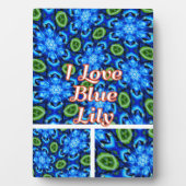 Abstraktes Blumenmuster Fotoplatte (Vorderseite)