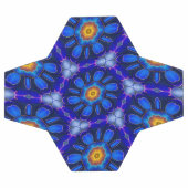 Abstraktes Blumenmuster Fußball (Flach)