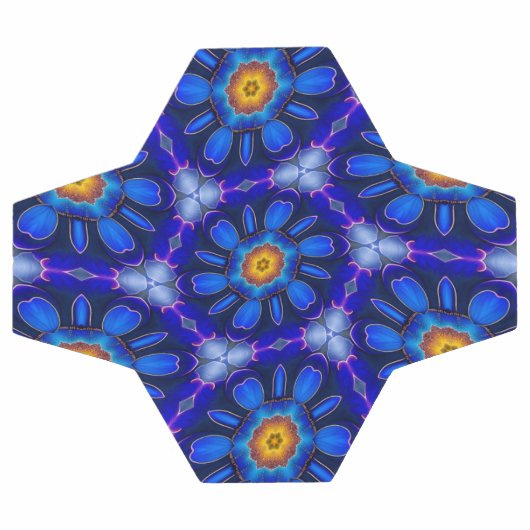 Abstraktes Blumenmuster Fußball (Flach)