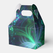 Abstraktes Blumenmuster - Gable-Favor-Box Geschenkschachtel (Rückseite)