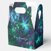 Abstraktes Blumenmuster - Gable-Favor-Box Geschenkschachtel (Geöffnet)