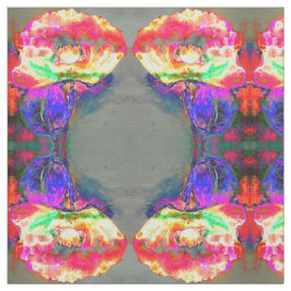 Abstraktes Blumenmuster Gelbe Pflaumen Stoff