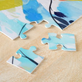 Abstraktes Blumenmuster-Gemälde Puzzle (Seite)