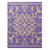Abstraktes Blumenmuster. Geometrie, Mandala-Design Notizblock (Vorderseite)