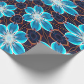 Abstraktes Blumenmuster Geschenkpapier (Ecke)