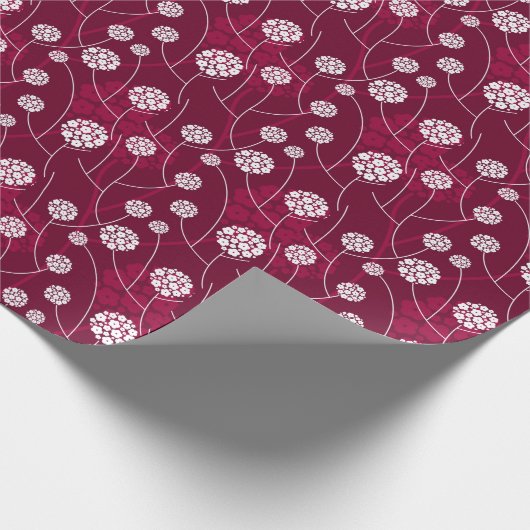 Abstraktes Blumenmuster Geschenkpapier (Ecke)