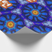 Abstraktes Blumenmuster Geschenkpapier (Ecke)