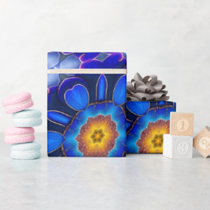 Abstraktes Blumenmuster Geschenkpapier