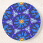 Abstraktes Blumenmuster Getränkeuntersetzer (Vorne)