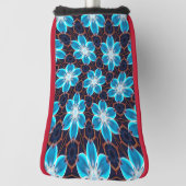 Abstraktes Blumenmuster Golf Headcover (Rotieren 90)