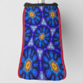 Abstraktes Blumenmuster Golf Headcover (Rotieren 90)