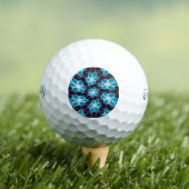 Abstraktes Blumenmuster Golfball (Insitu T-Shirt)