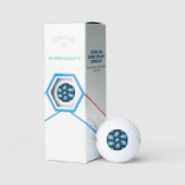 Abstraktes Blumenmuster Golfball (Verpackung)