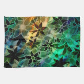 Abstraktes Blumenmuster Handtuch (Horizontal)