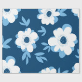 Abstraktes Blumenmuster im Sommer Geschenkpapier (Flach)