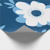 Abstraktes Blumenmuster im Sommer Geschenkpapier (Ecke)