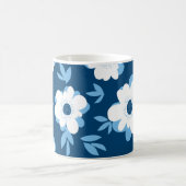 Abstraktes Blumenmuster im Sommer Kaffeetasse (Mittel)