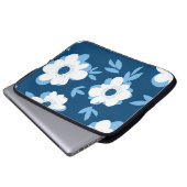 Abstraktes Blumenmuster im Sommer Laptopschutzhülle (Vorne Knopf)