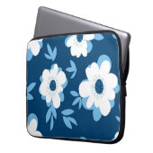 Abstraktes Blumenmuster im Sommer Laptopschutzhülle (Vorderseite Links)
