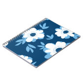Abstraktes Blumenmuster im Sommer Notizblock (Linke Seite)