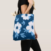 Abstraktes Blumenmuster im Sommer Tasche (Von Nahem)