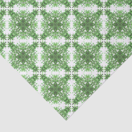 Abstraktes Blumenmuster in Schwarzweiß Seidenpapier (Ausschnitt)